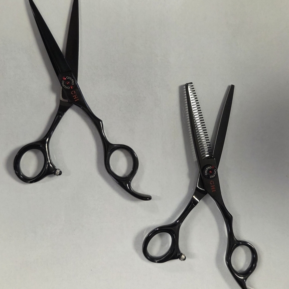 Professional Hair Cutting Scissors Set - Black